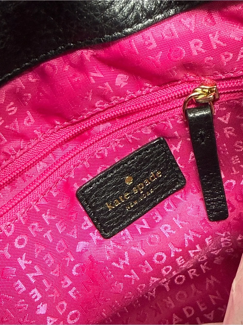 (new+tag) Kate Spade Quilted Black Leather Backpack Marley Astor Court